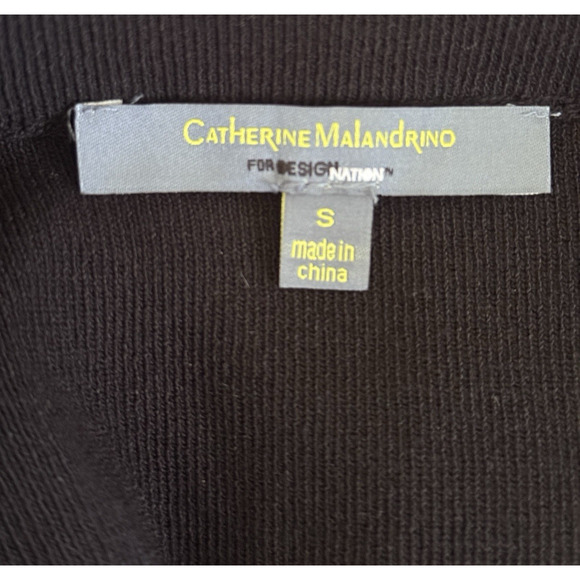 Catherine Malandrino Design Nation Size S Black Knit Mini Skirt Pleated Hem NWT - Picture 5 of 7